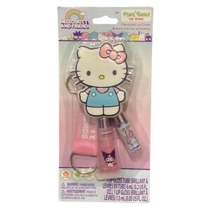Hello Kitty Keychain & Lip Gloss Set